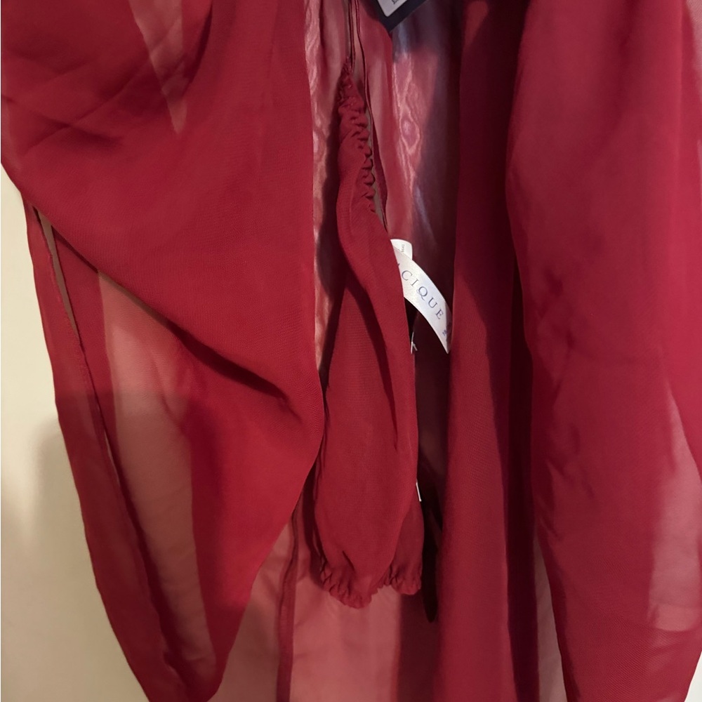 NWT Cacique Red Lace Chemise - Picture 7 of 8